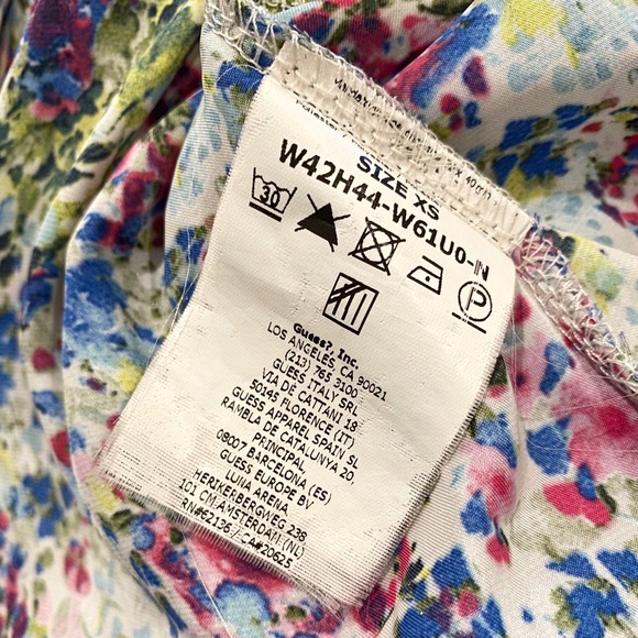 Guess Floral Crop Top Multicolor Size XS - Picture 4 of 4
